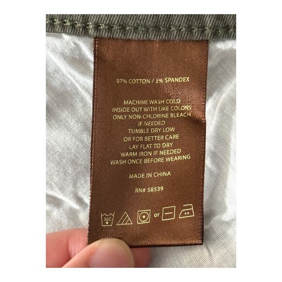 Kut from the Kloth jeans Katy boyfriend denim dark green size 22W - Picture 7 of 7